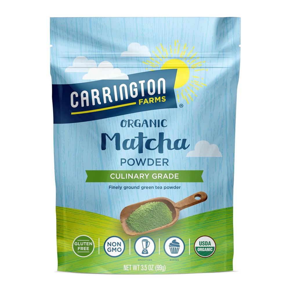 Organic Matcha Powder Finely Milled Green Tea Rich Bold Flavor