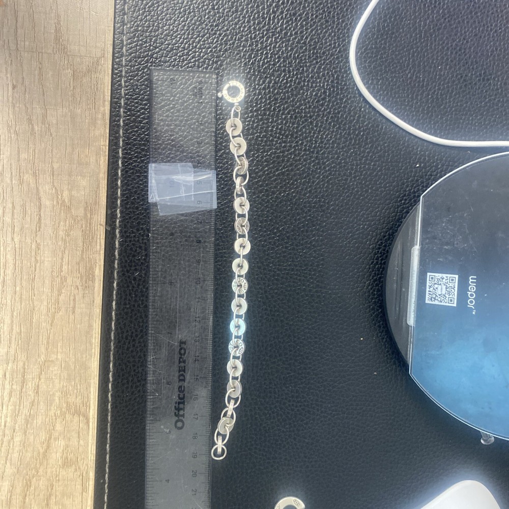 Tiffany & Co 1837 Circle Bracelet in Sterling Silver Rare Vintage Find