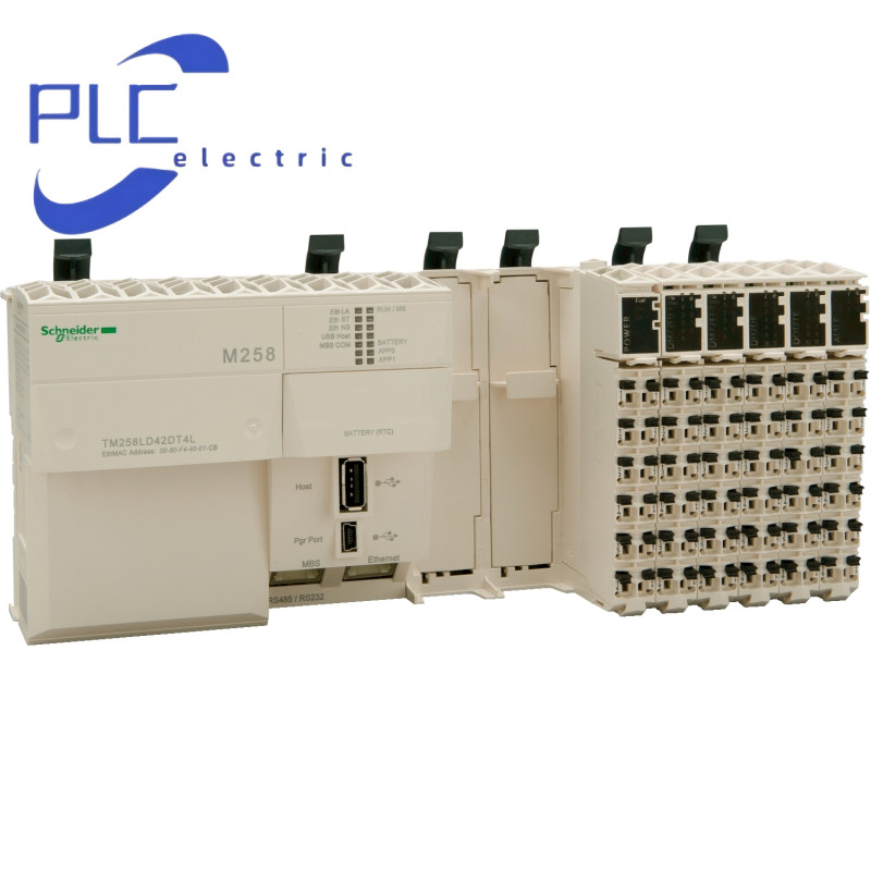 TM258LD42DT4L 1PCS New Schneider logic controller, compact base,42 + 4 IO,24V DC
