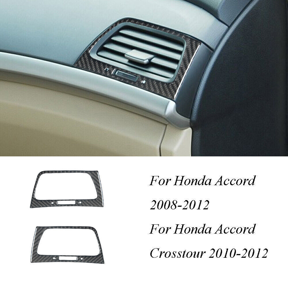 For Honda Accord Coupe 2008-2012 Carbon Fiber Side Air Vent Outlet Trim Cover