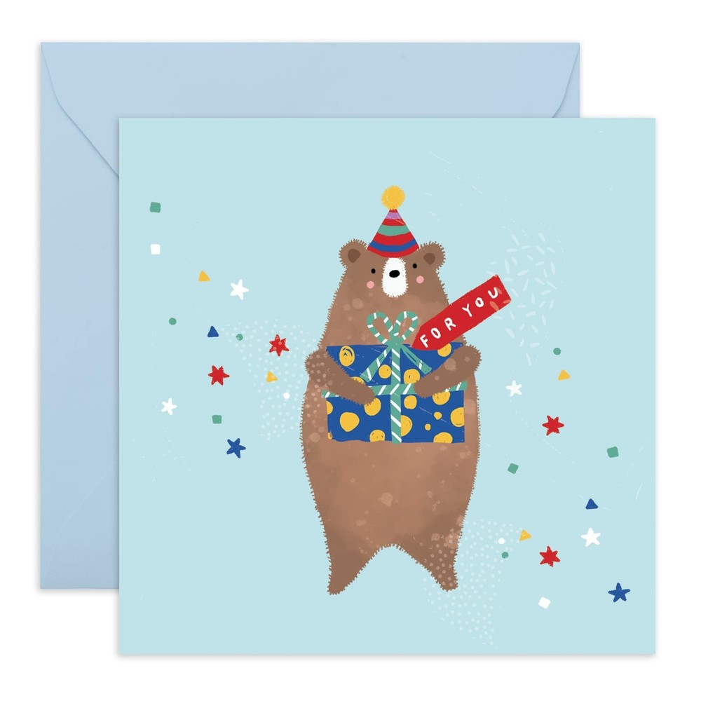 CENTRAL 23 Greeting Cards For Men Women - Bear Present For You - Birthday Car...