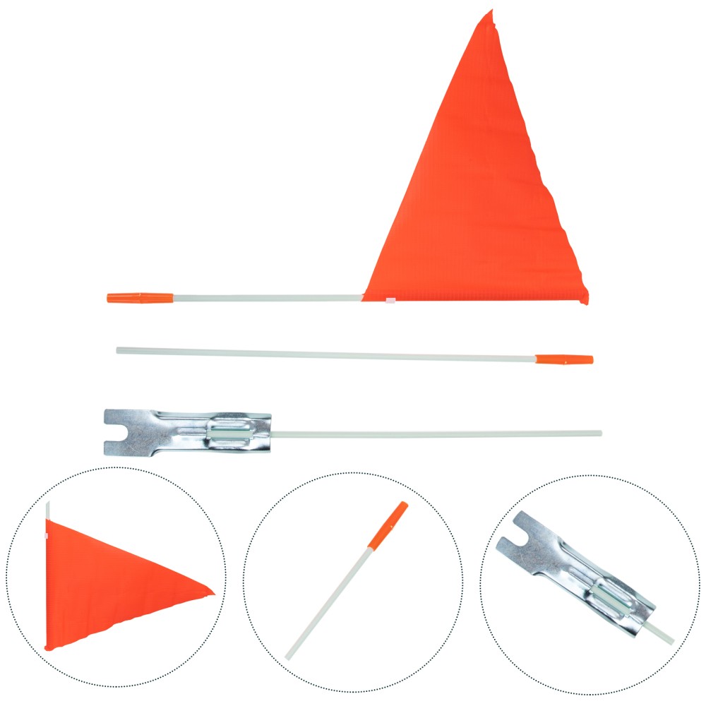 2 Sets Bike Tail Flags for Kids Bicycle Safety Visibility Accessories