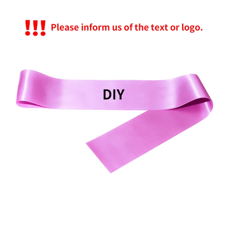 Customizable Satin Sash for Weddings Bridal Showers and Team Events