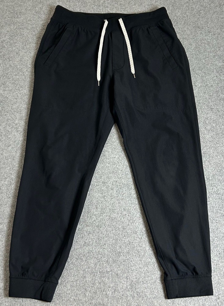 Vuori Meta Jogger Stretch Mens Gym Pants Medium Black Activewear