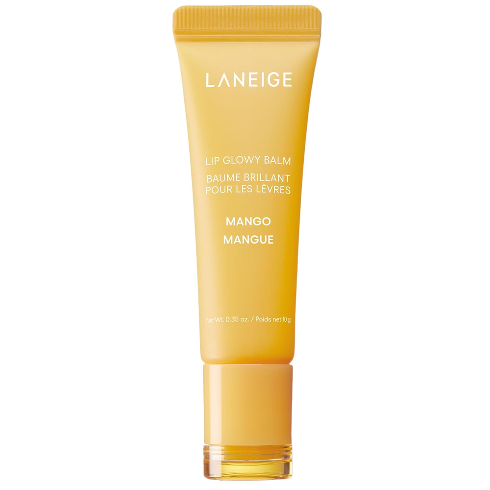 LANEIGE Lip Glowy Balm in Mango 0.12 oz Hydrating Glossy Tint for Smooth Lips