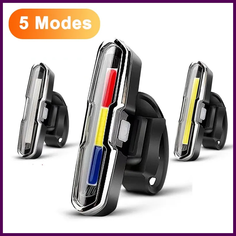 Ultra Bright USB Rechargeable LED Bike Tail Light High Intensity Rear Safety