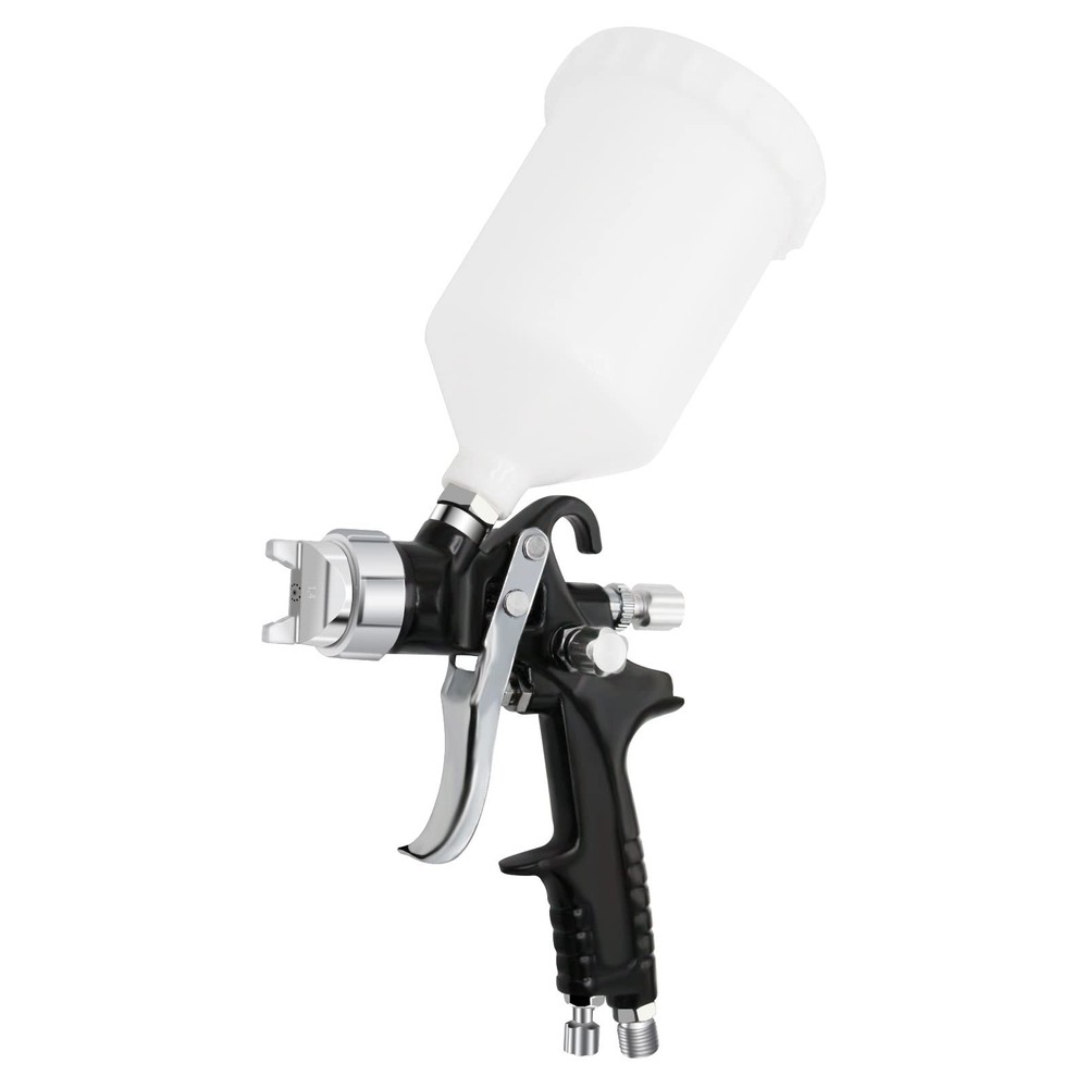 Spray Hvlp Air Paint Sprayer Gravity Feed Paint with 600CC Capacity with 1.4m...