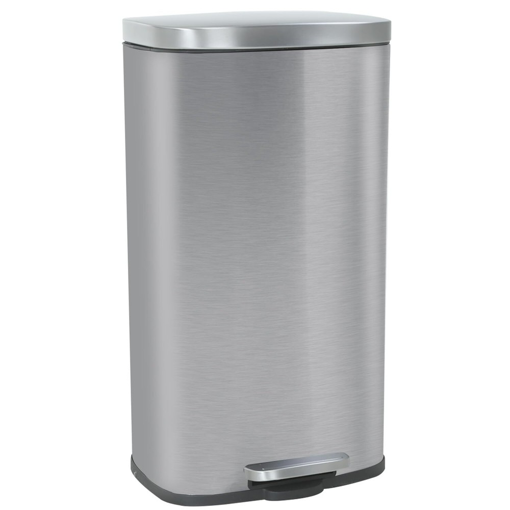 8 Gallon (30L) Trash Can Kitchen Trash Can Stainless Steel Trash Can with Lid...