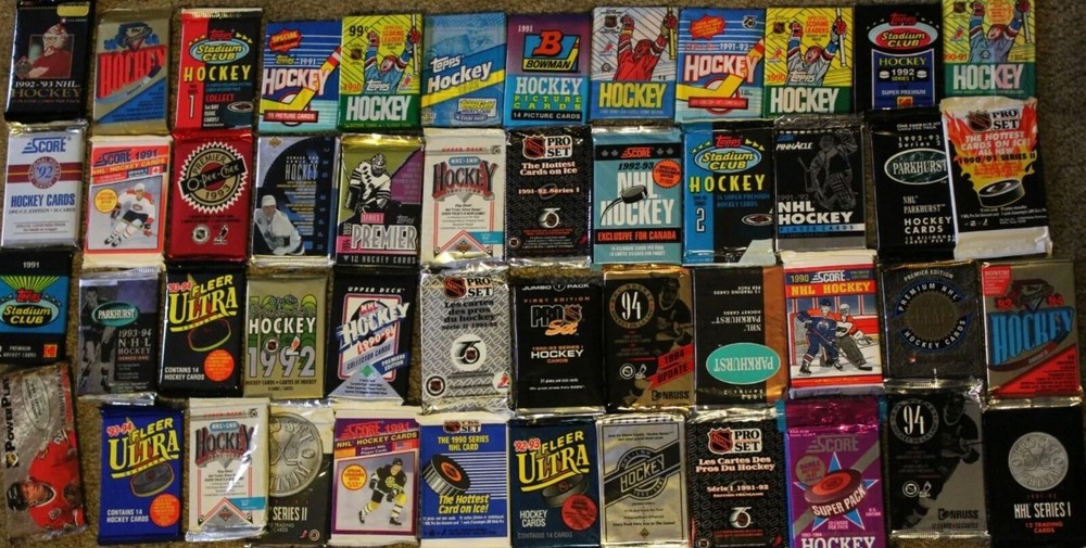 Hockey Card Factory sealed Unopened Packs 120 plus Cards per Order 1989-1995