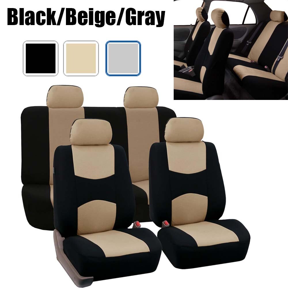 Hyundai Car Seat Covers Full Set Cloth Front Rear Cushion Protectors New