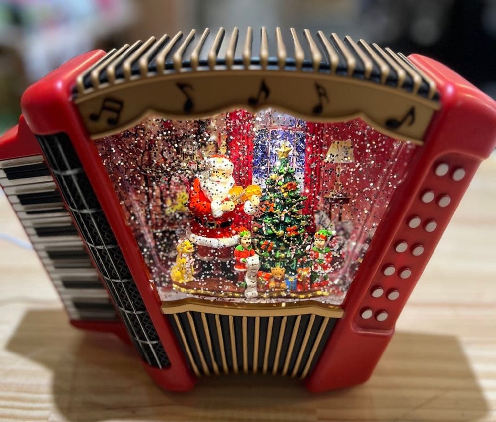 Christmas Bubble LED Light Christmas Light Snow Globe New Unused