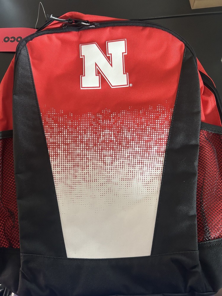 Back To School Nebraska Cornhuskers Backpack- Red/White/Black-image