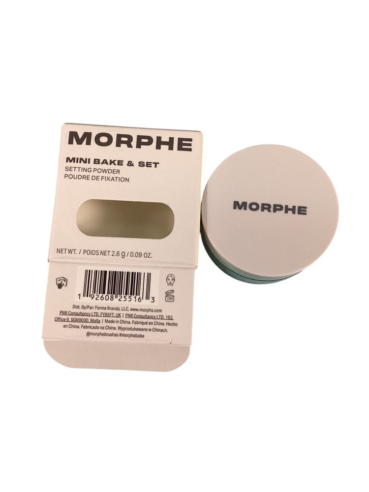 Morphe Mini Bake & Set Setting Powder 2.6g makeup Beauty Lightweight Translucent