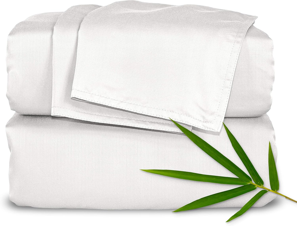 King Sheets by , Genuine 100% Organic Viscose Derived from Bamboo Bed Sheet Set,