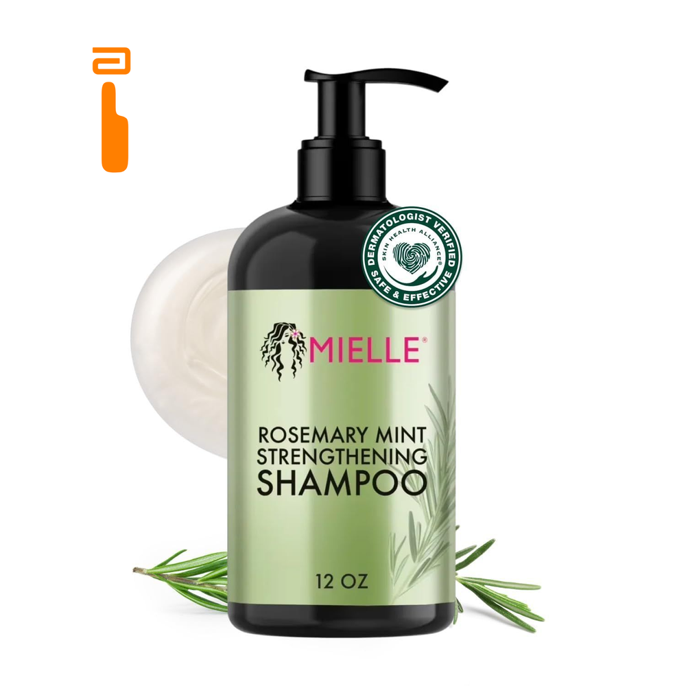 Mielle Organics Rosemary Mint Hair Strengthening 12 Fl Oz (Pack of 1), white