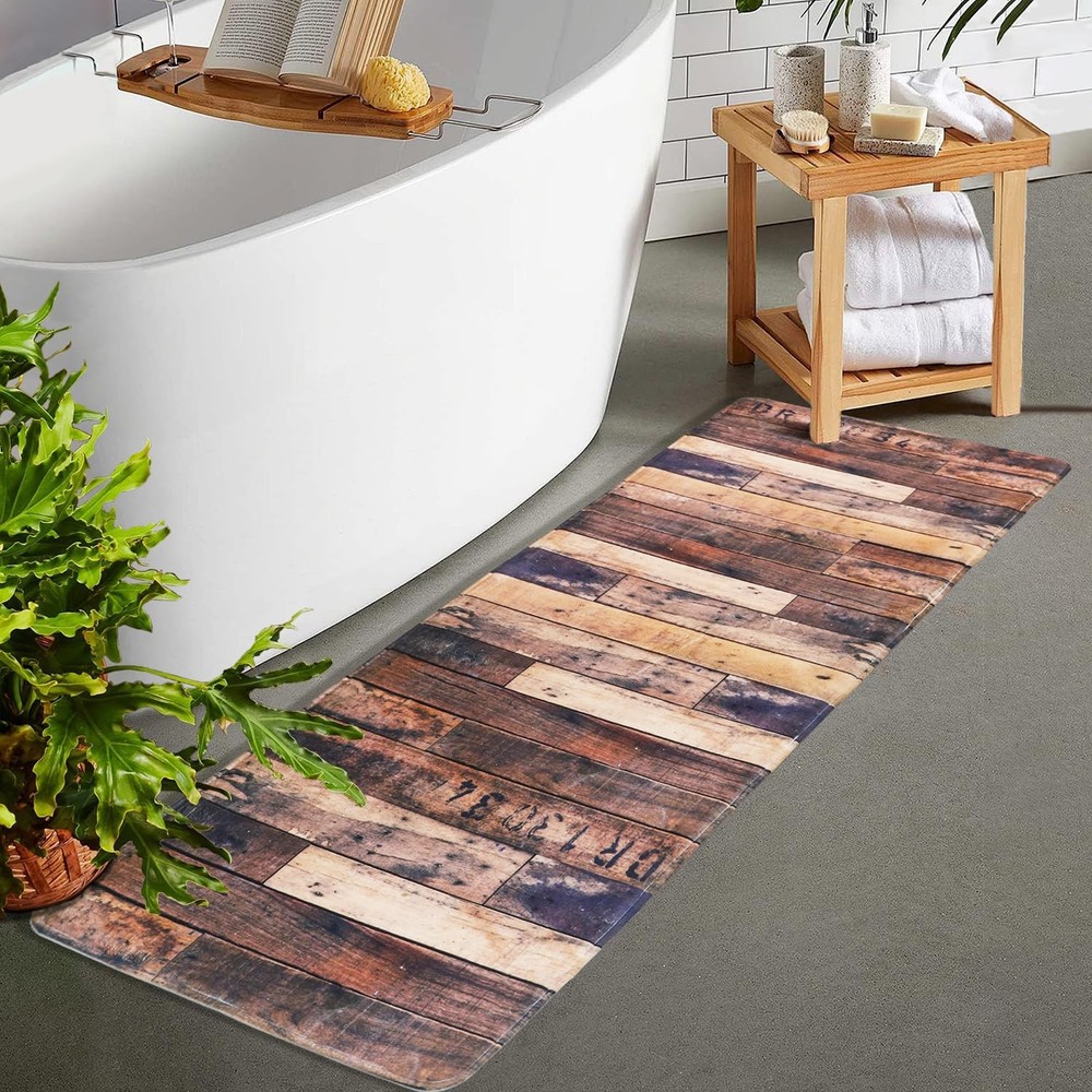 Bathroom Rugs Soft Non Slip Absorbent Memory Foam Bath Mat Extra Large Size R...