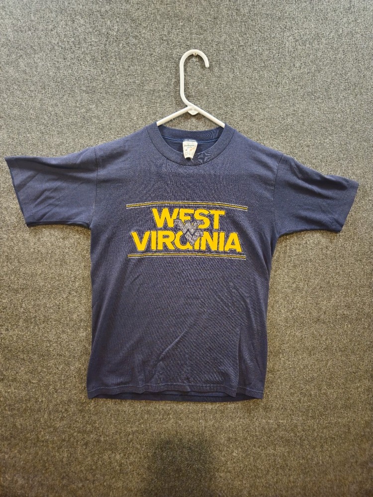 Vintage West Virginia Mountaineers T-shirt Swingster 1980s Medium USA Made