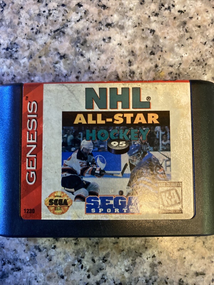 NHL All-Star Hockey 95 Sega Genesis Game Cartridge Only NTSC Tested 1995