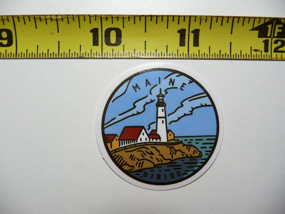 Maine State Pride Sticker Decal Home Motto Fun Lover