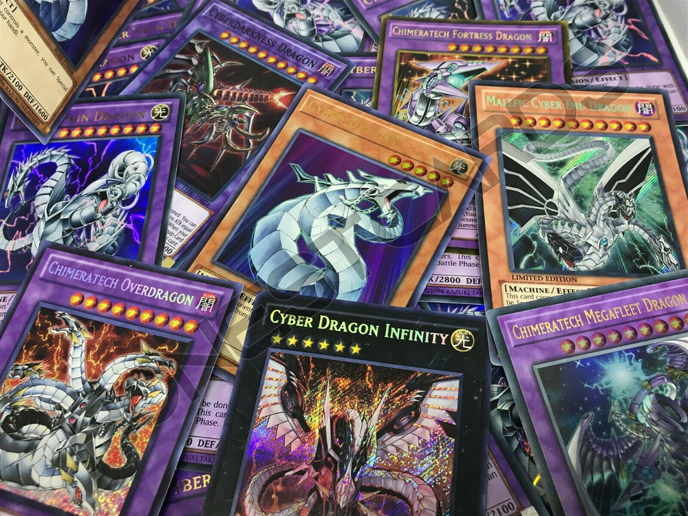 Yugioh Premium Cyber Dragons Holo Lot with Bonus Cards-image