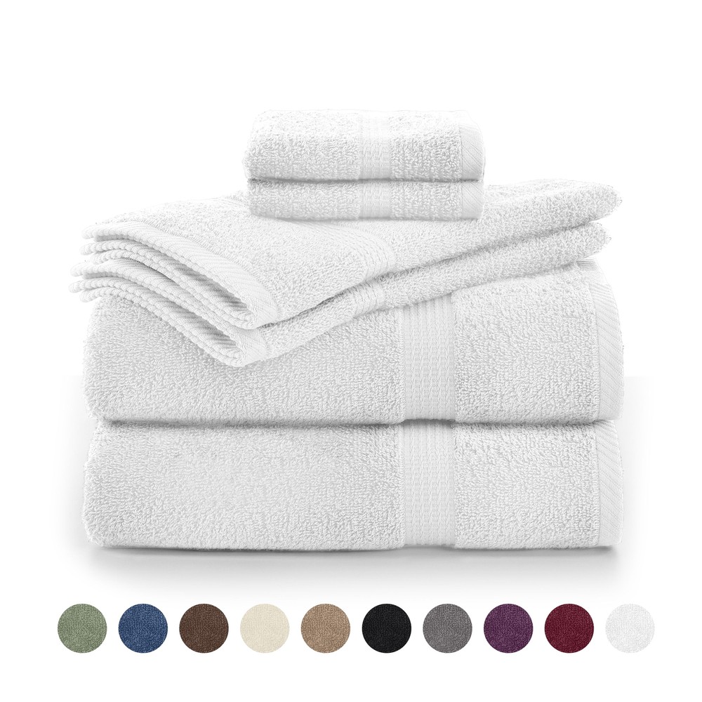Towel Set - 600 GSM 100% Cotton - Highly Absorbent - Soft - Ideal
