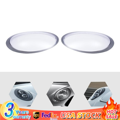 Porsche 991 911 Targa Carrera Headlight Lens Cover Set 2013-2018 Left Right