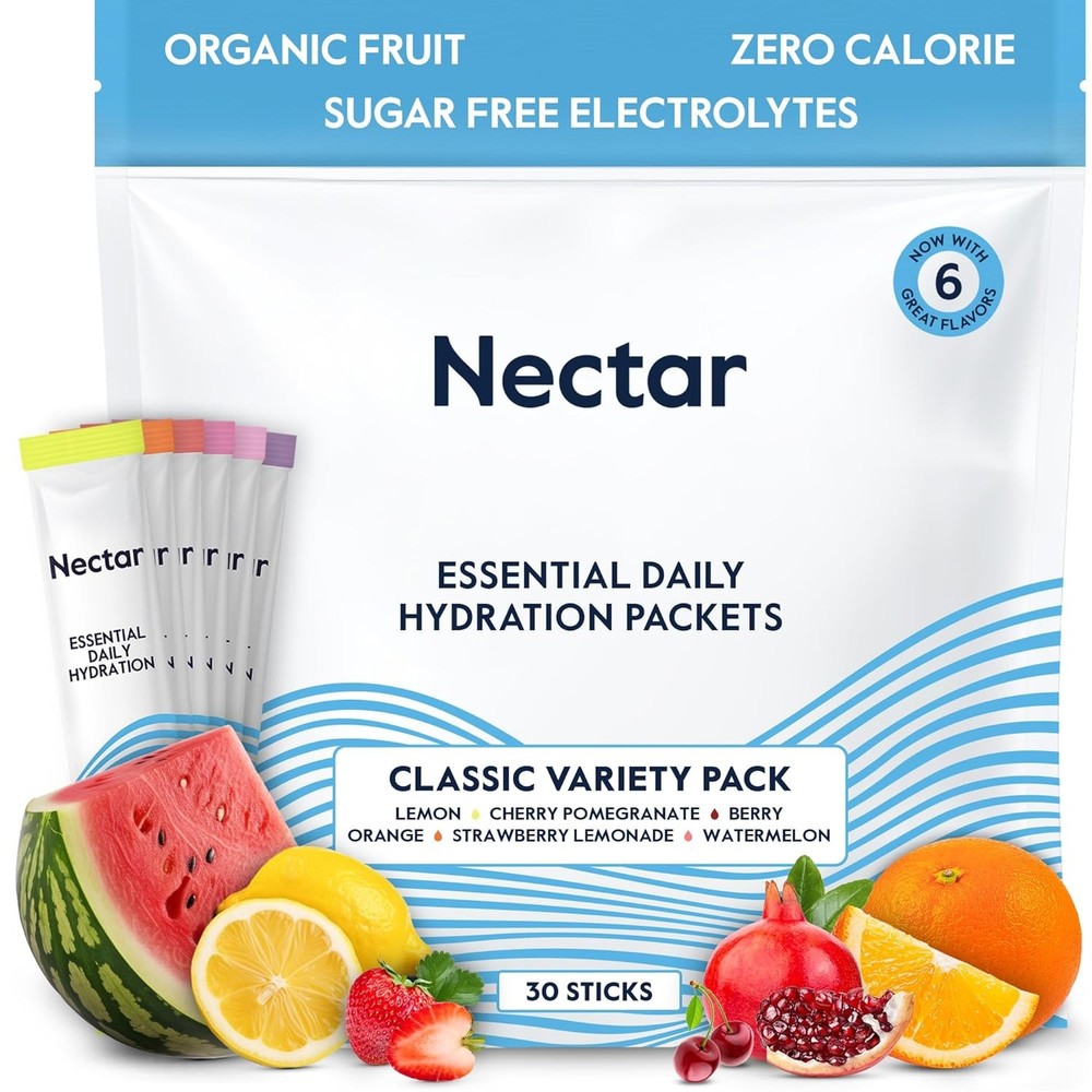 Nectar Electrolyte Hydration Powder Packets - 30ct Variety Pack