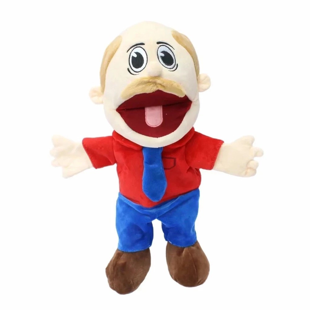 New Marvin Foster Father Jeffy Hand Puppets Plush Toy Supermariologan Figure Toy