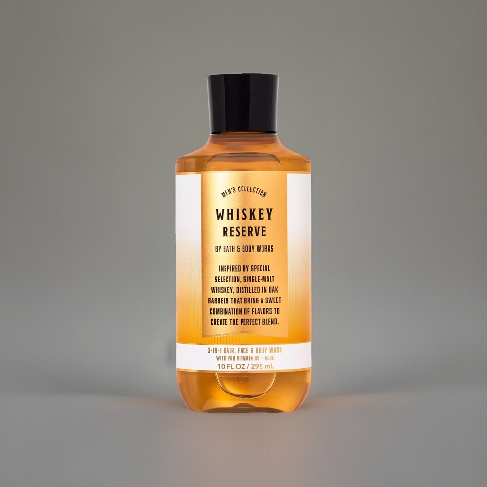Whiskey Reserve 3-In-1 Hair Face & Body Wash [Bath & Body Works/White Barn]