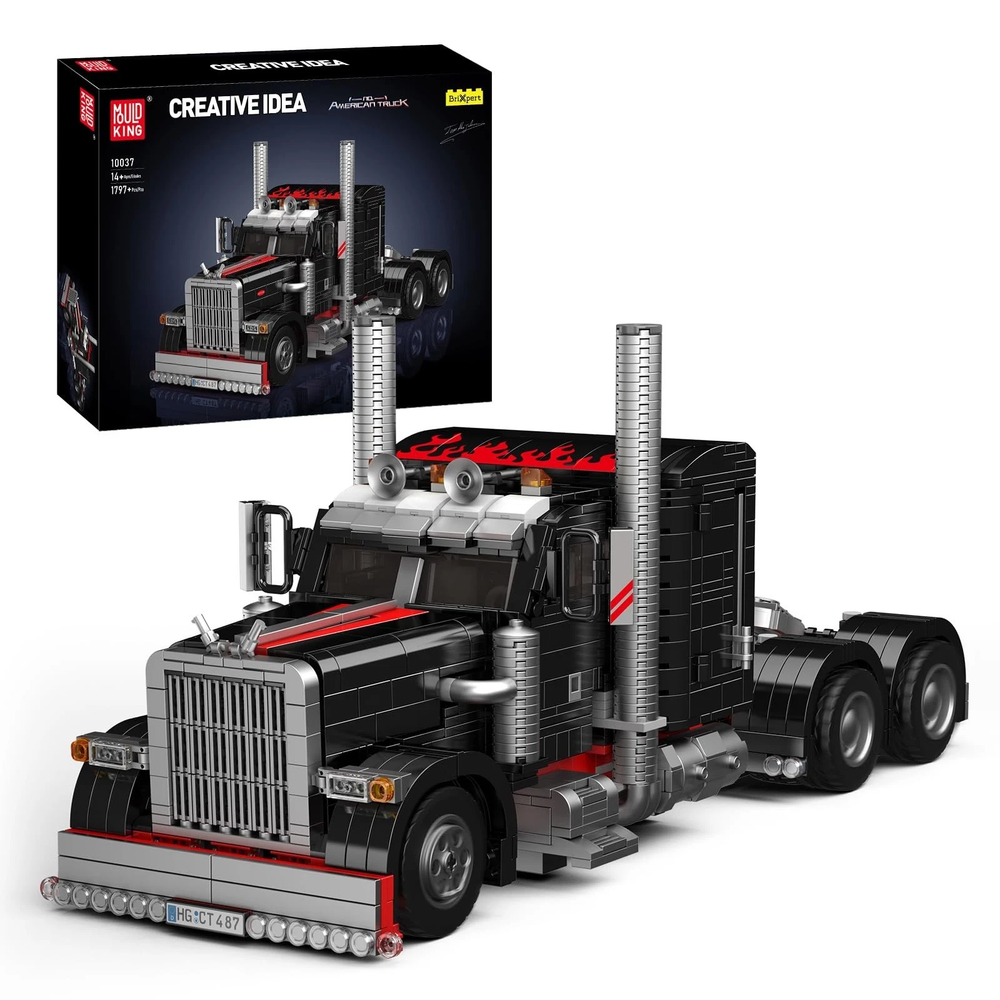 Mould King 10037 Heavy-Duty Tow Truck Building Toy Set, MOC Road Trailers Bui...