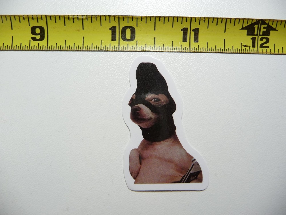 Cute Funny Robber Dog Sticker Decal Small Pet Lover Gift AX160