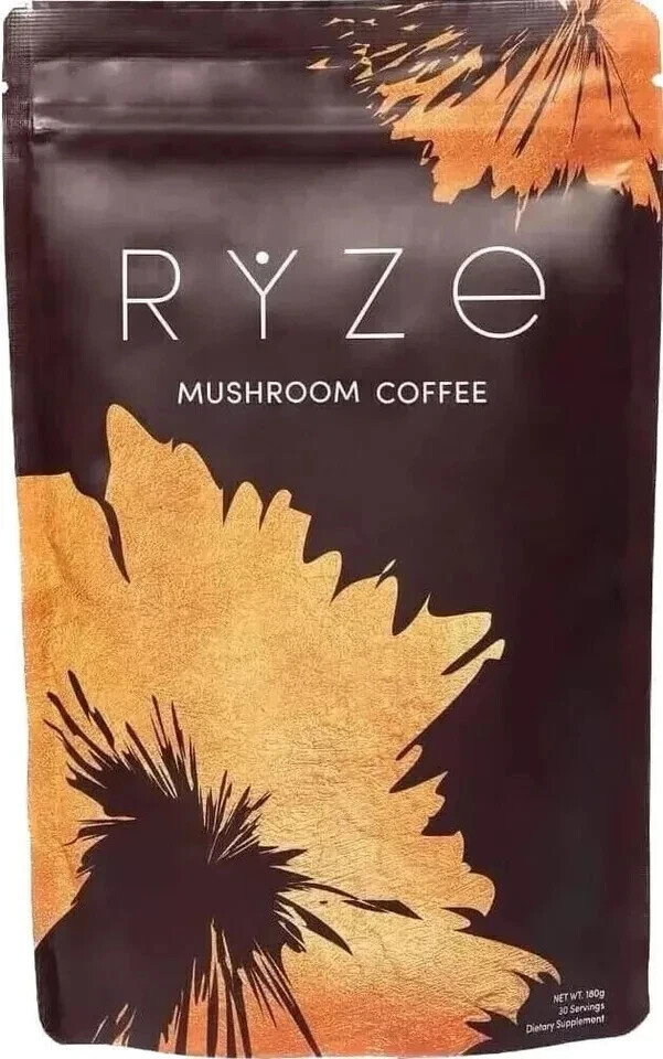 Organic RYZE Mushroom Coffee 30 Servings 6.35 oz Free Shipping USA