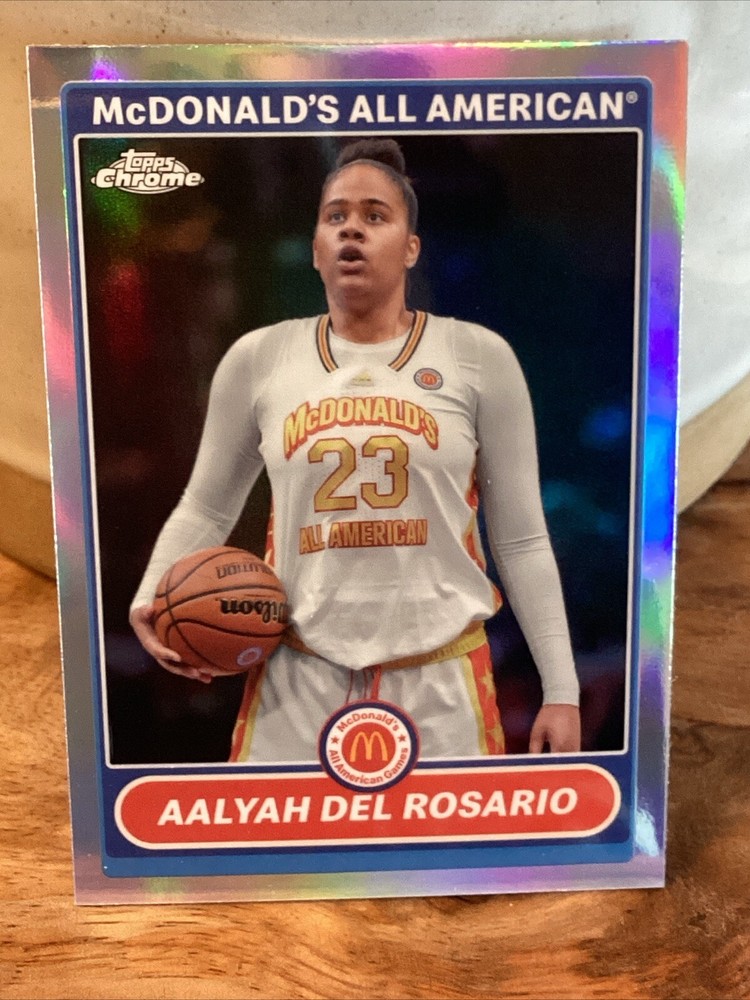 Aalyah Del Rosario 2023 Topps Chrome McDonald's All-American Refractor LSU