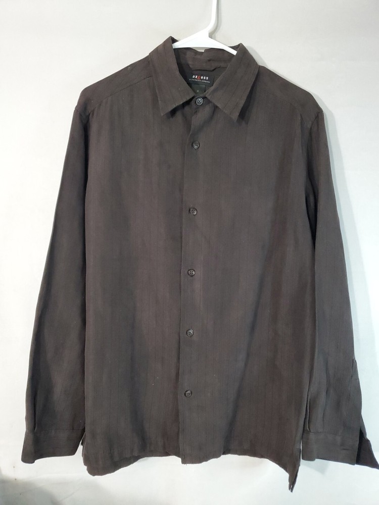 Vintage Axcess Men's Size Medium Button Up Shirt Long Sleeve Thick