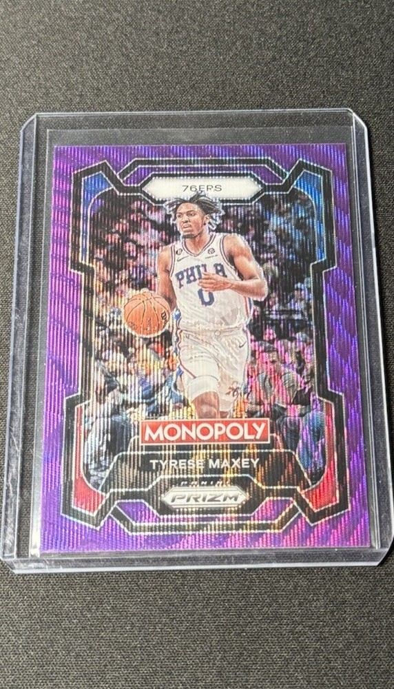 2023-24 Prizm Monopoly Purple Wave Prizm Tyrese Maxey #68 76ers