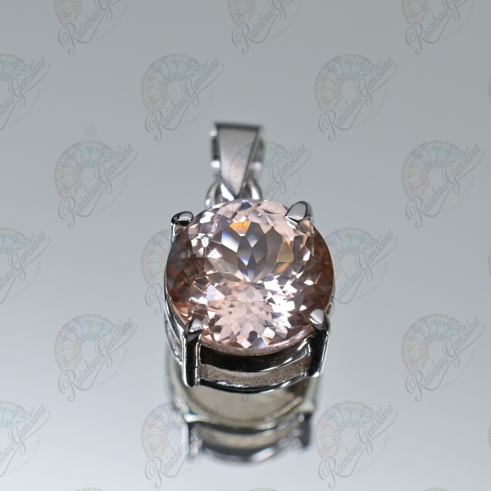 Certified Natural padparadscha Sapphire 16.70 Ct Gemstone 925 Silver Pendant