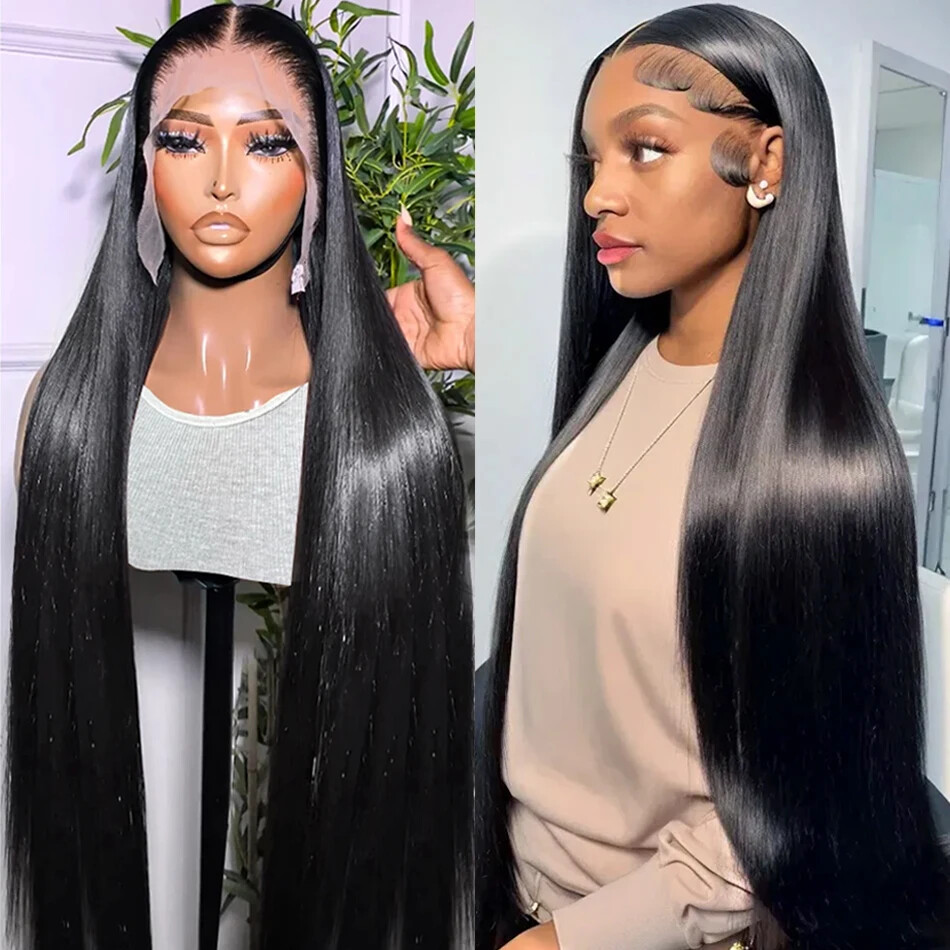 HD Straight 5x5 Glueless Wig 13x6 Lace Frontal Human Hair Remy