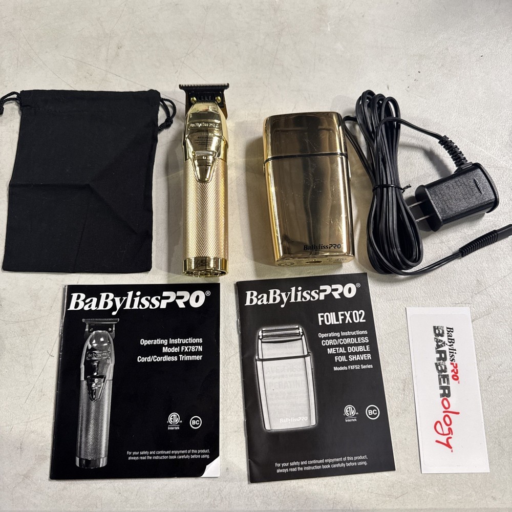 BaBylissPRO GOLDFX Trimmer & Shaver FX787NG FXFS2G No Box or Charger