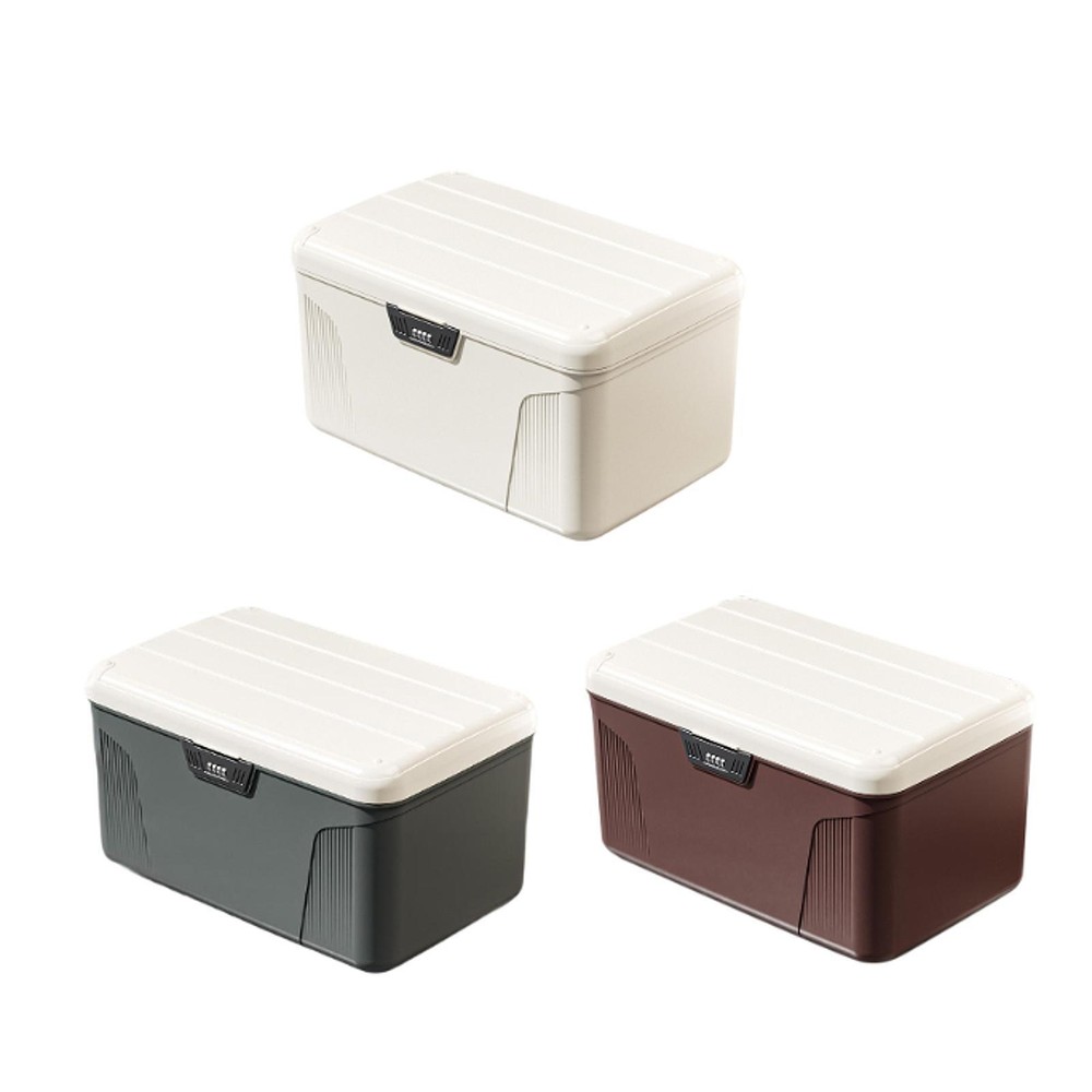 Lockable Storage Box Versatile Organizer Box Password Lock Spacious Password