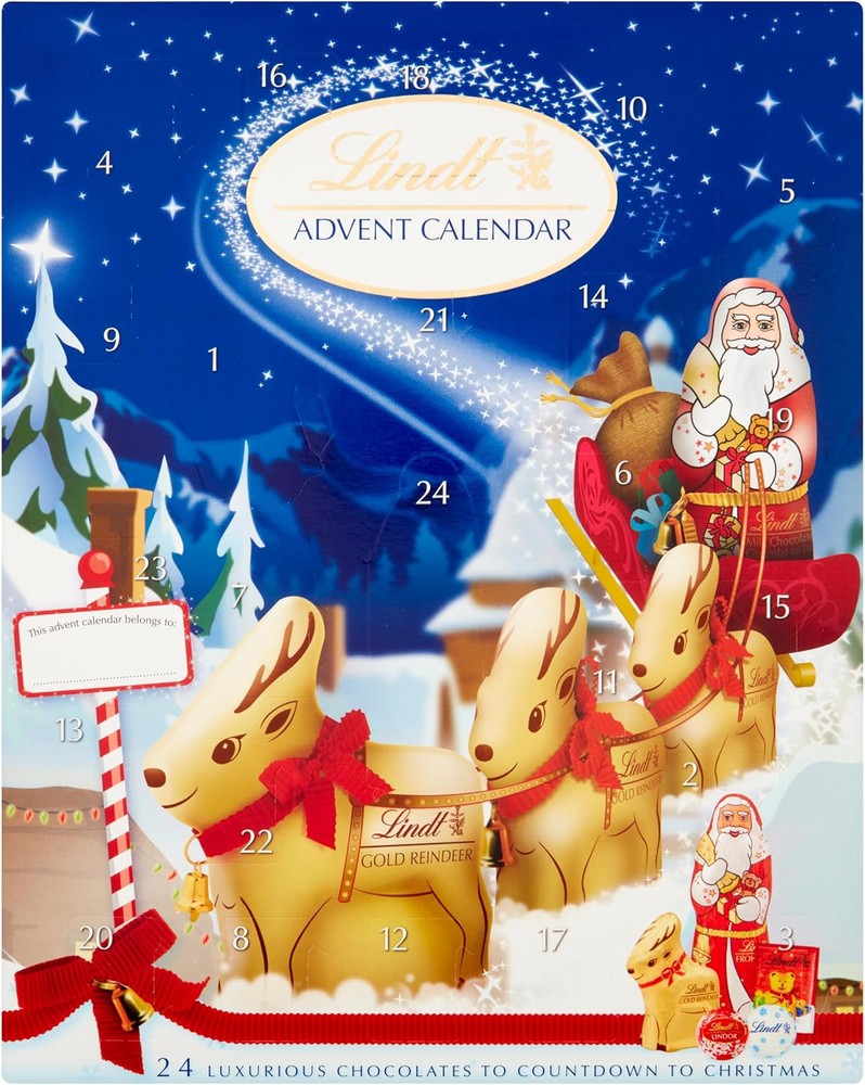 Lindt Advent Calendar - 160G 5.64 Ounce (Pack of 1), blue