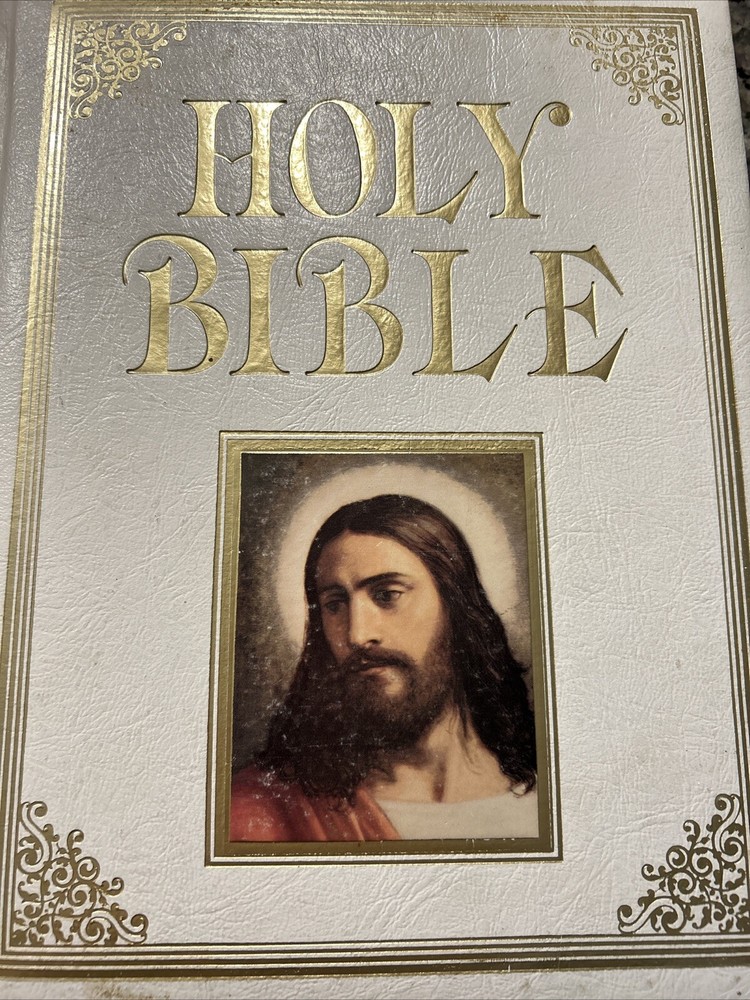 Holy Bible Red Letter Edition, King James Version, Illustrated, 1987