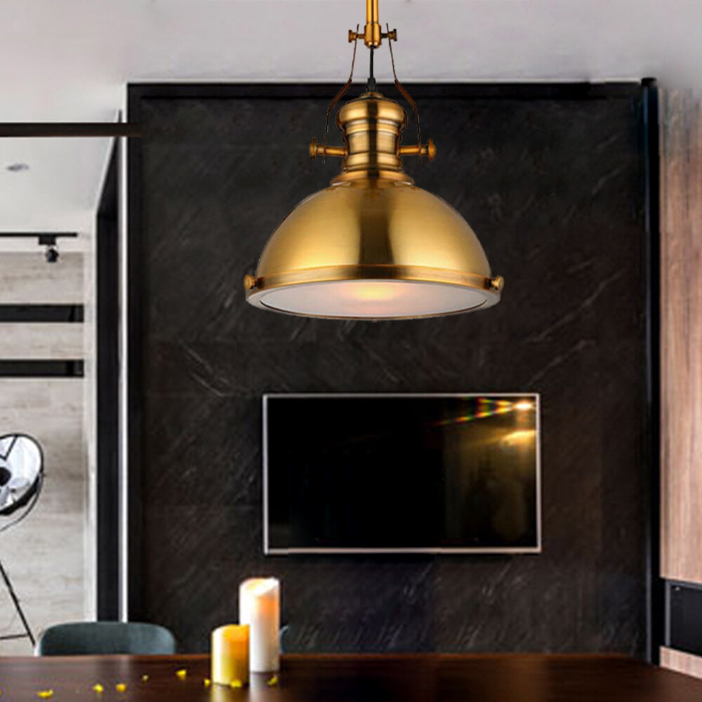 Modern Single Bowl Shade Pendant Light Industrial Kitchen Island Lighting