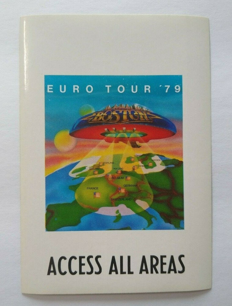 Boston Backstage Pass Don't Look Back 1979 Hard Rock Music Collectors Item Orig