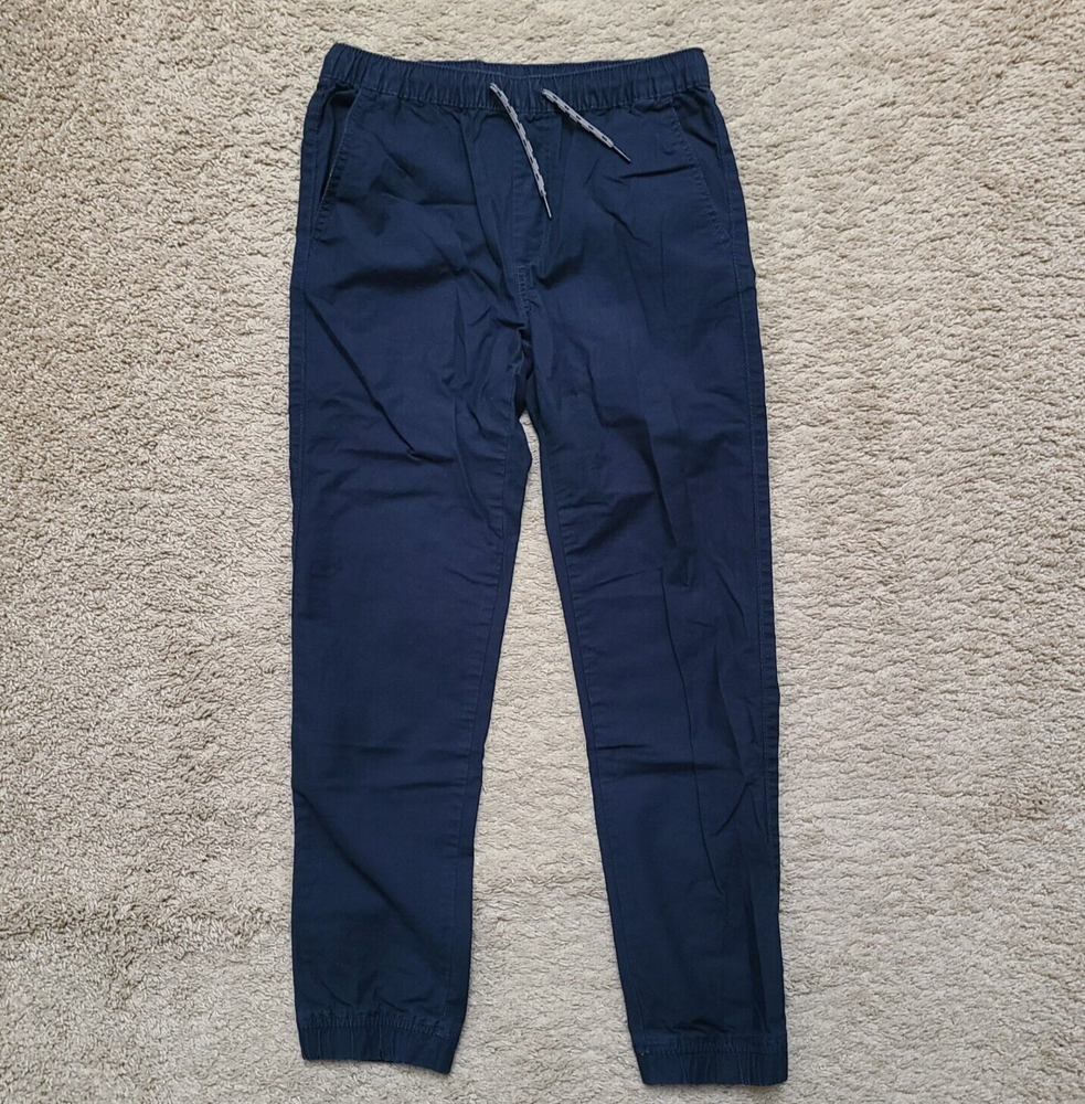 Gap Kids Size XXL Everyday Jogger Pants Navy Blue Pockets Drawstring Waist