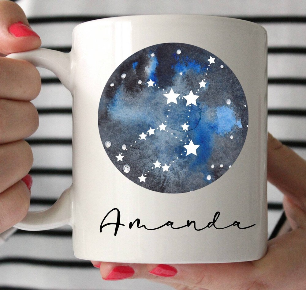 Virgo Zodiac Constellation Mug Birthday Gift for Women Star Sign Present