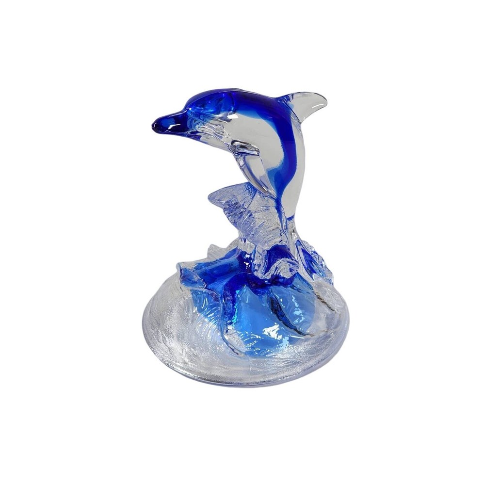 Vintage Cristal D' Arques France DOLPHIN Glass Crystal Figurine Dauphin Royal
