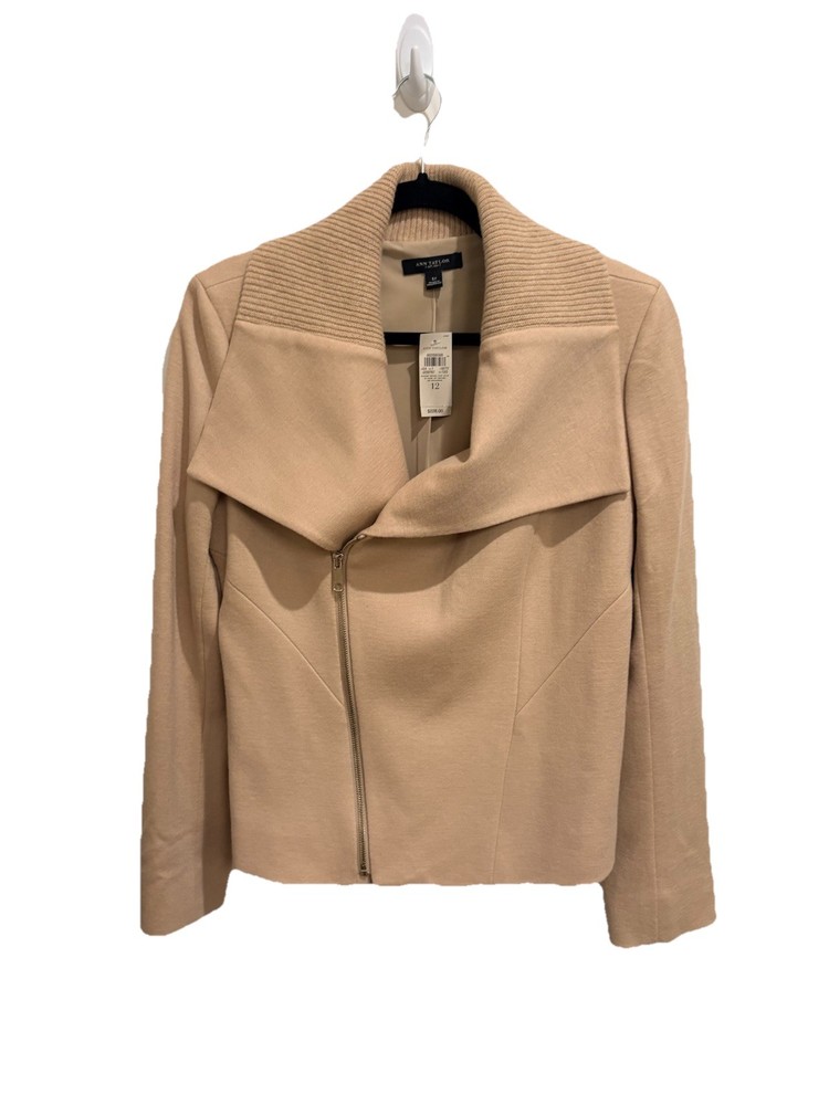 Ann Taylor Shawl Collar Camel Coat Size 12