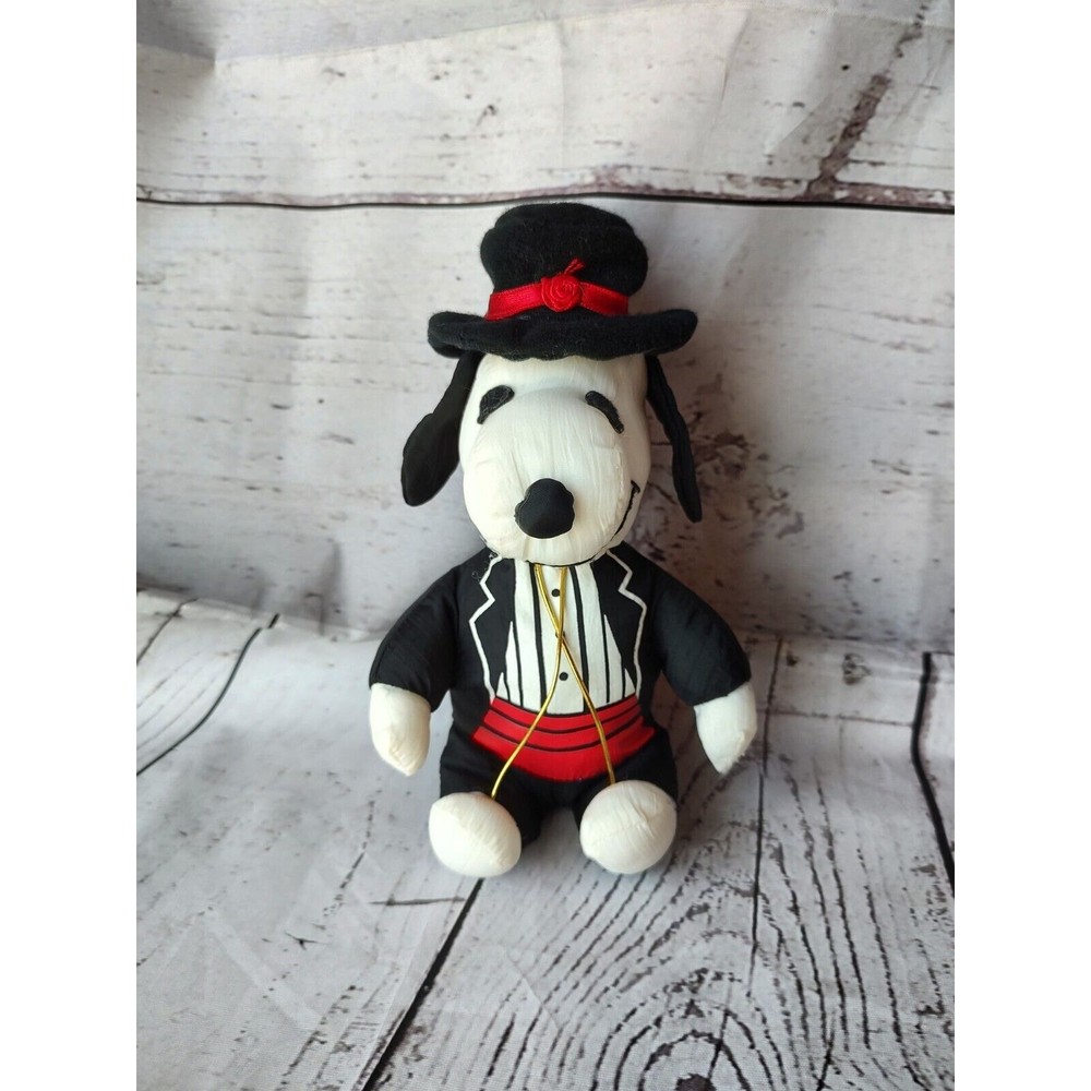 Snoopy Valentine’s Day Nylon Plush Stuffed Toy with Top Hat