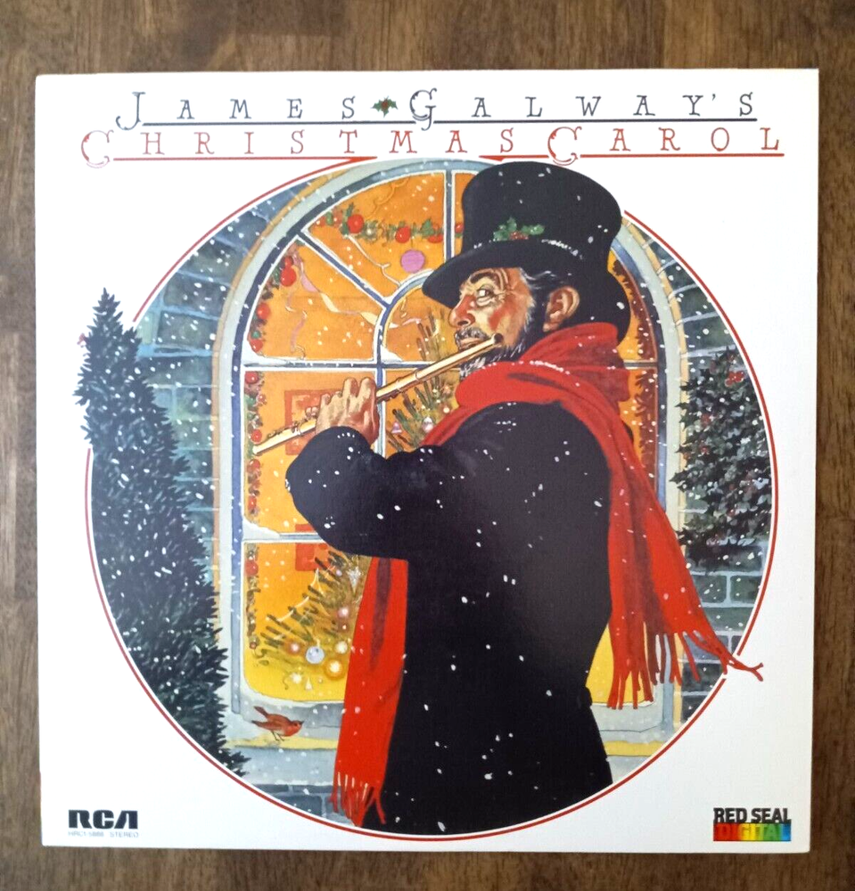 James Galway Christmas Carol  Classical Holiday Silent Night Album LP 1986 EX