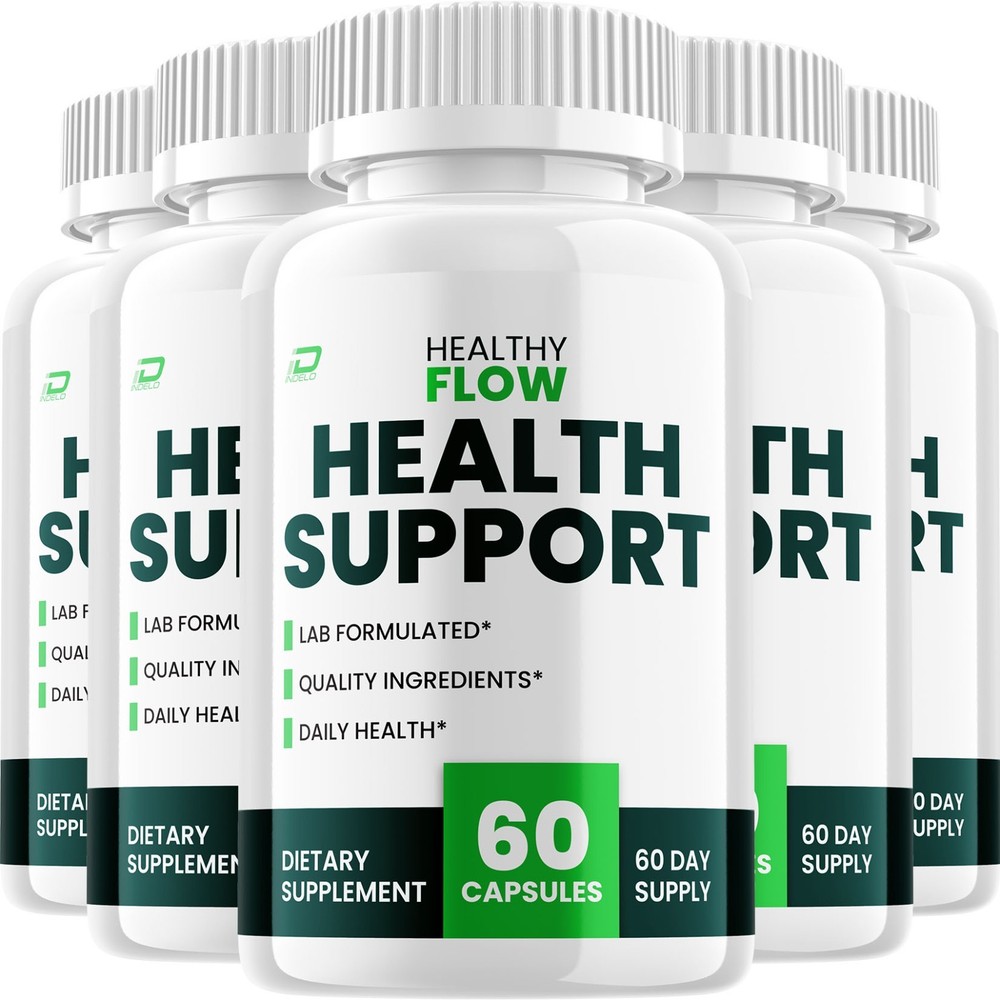 (5 Pack) Healthy Flow Capsules – HealthyFlow Natural Blend Glycogen Support